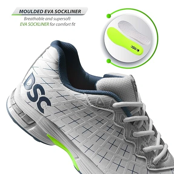 DSC Biffer 22 Cricket Shoes for Men: Comfortable and Stylish Athletic Shoes with Advanced Technology for Superior Performance-GR23-11-5