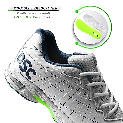 DSC Biffer 22 Cricket Shoes for Men: Comfortable and Stylish Athletic Shoes with Advanced Technology for Superior Performance-10-GR23-5