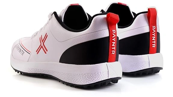 Payntr Men Cricket Shoes-7-WHITE / BLACK-5