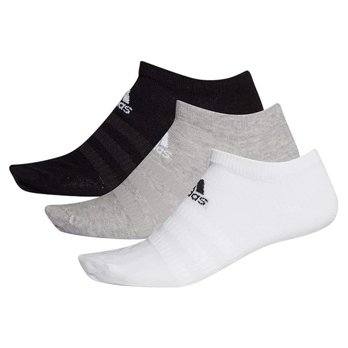 Adidas Low-Cut Socks (DZ9400): Elevate Your Everyday Comfort with Lightweight Support and a Classic Athletic Look-MGREYH/WHITE/BLACK-NA-3