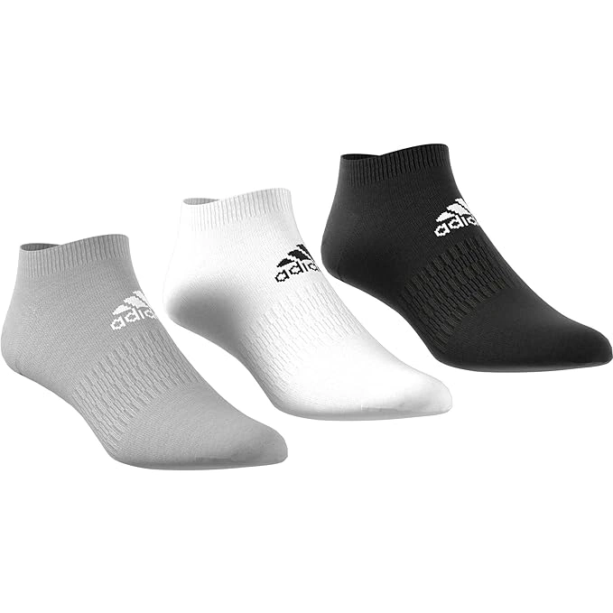 Adidas Low-Cut Socks (DZ9400): Elevate Your Everyday Comfort with Lightweight Support and a Classic Athletic Look-MGREYH/WHITE/BLACK-NA-5