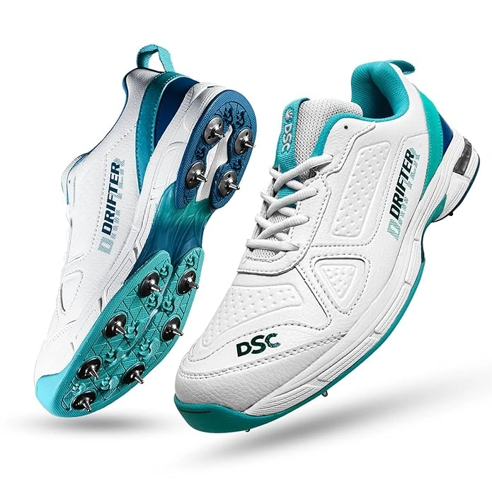 DSC Drifter Cricket Shoes for Men: Durable, High-Performance Cricket Shoes with Ventilation and Ankle Support-11-SG23-5