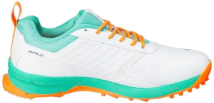 DSC Jaffa 22 Cricket Shoes for Men: Lightweight and Durable Cricket Shoes with Synthetic Leather Upper and Rubber Outsole-SEA GREEN-10-3