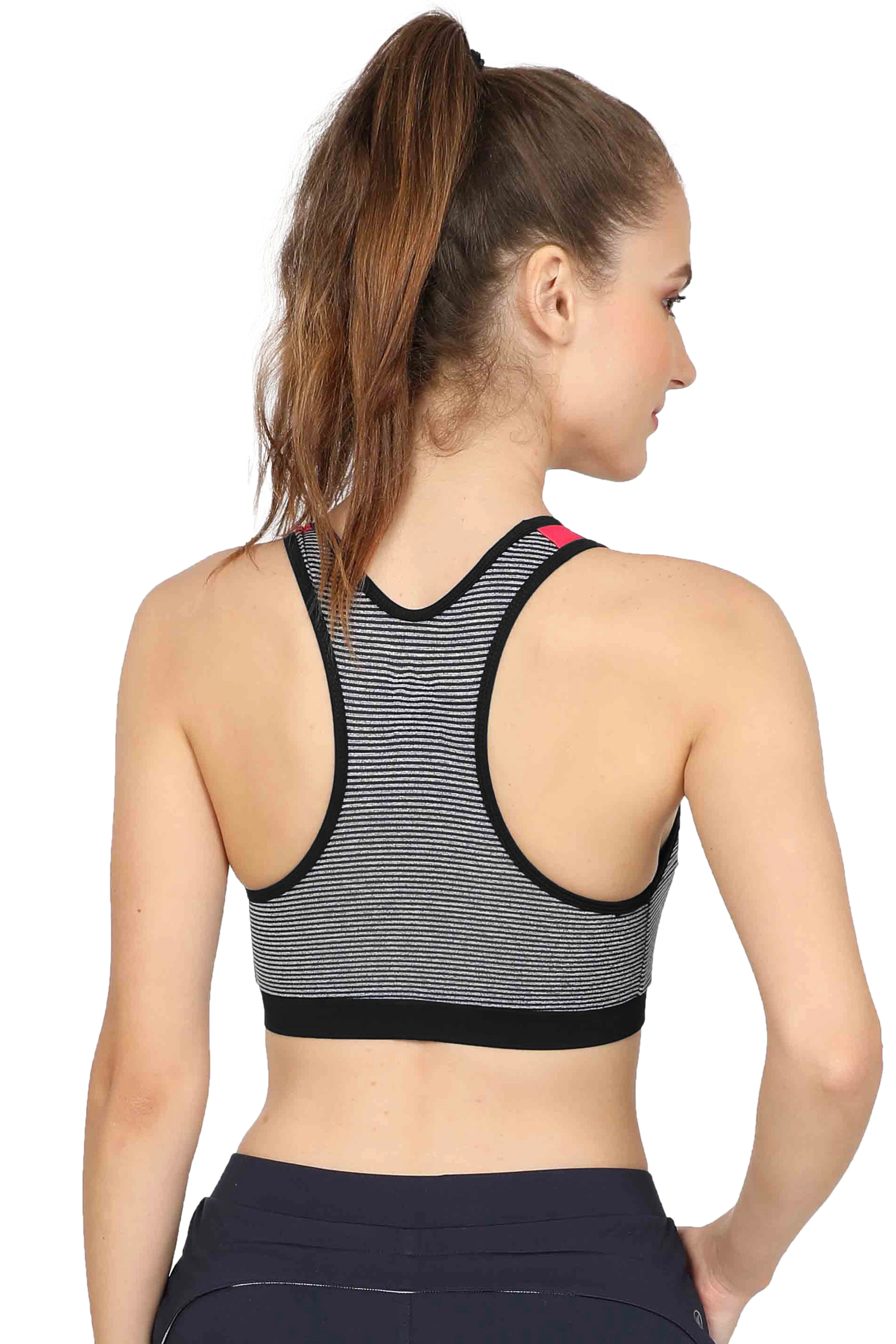 LAASA SPORTS MEDIUM IMPACT TRAINING SPORTS BRA-XL-BLACK-5