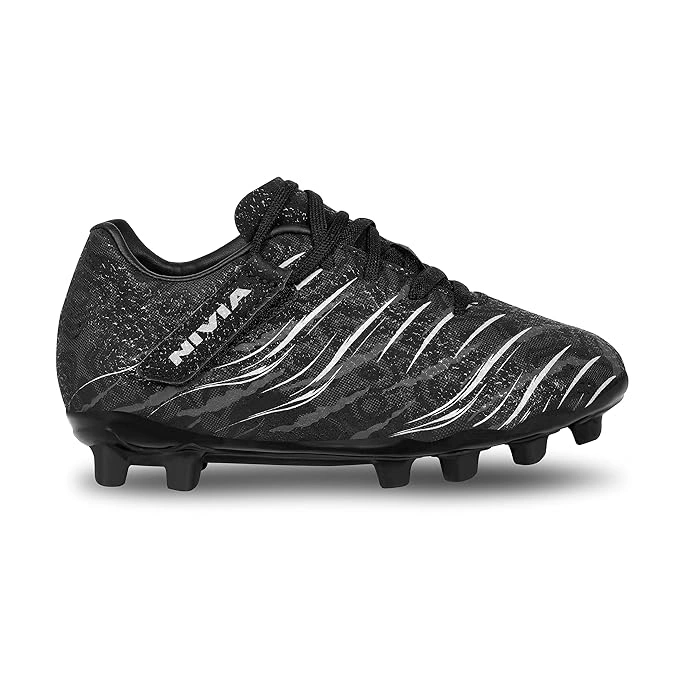 Nivia Carbonite 6.0 Kids' Football Shoes/Cleats - Lightweight &amp; Durable for Young Athletes-BLACK-S11-3