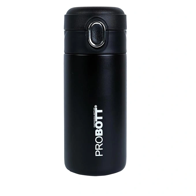 PROBOTT Thermosteel Pride Vacuum Flask (400ml) -BLACK-400 ml-1