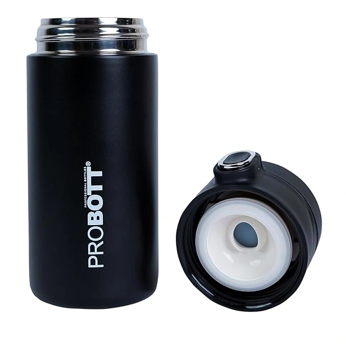 PROBOTT Thermosteel Pride Vacuum Flask (400ml) -BLACK-400 ml-3