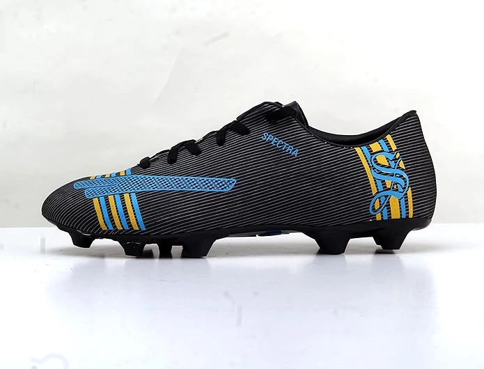 Sega Spectra Football Shoes with Spikes-BLACK-10-1