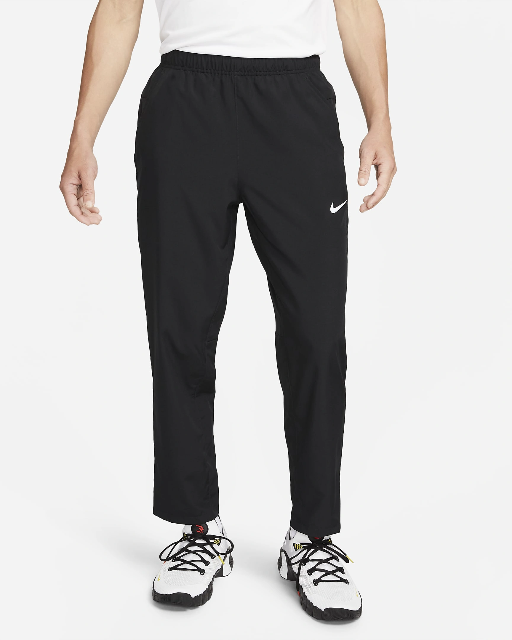 Nike Form Men's Dri-FIT Open-Hem Trousers - Lightweight &amp; Breathable for Everyday Wear &amp; Athletic Activities-10-L-1