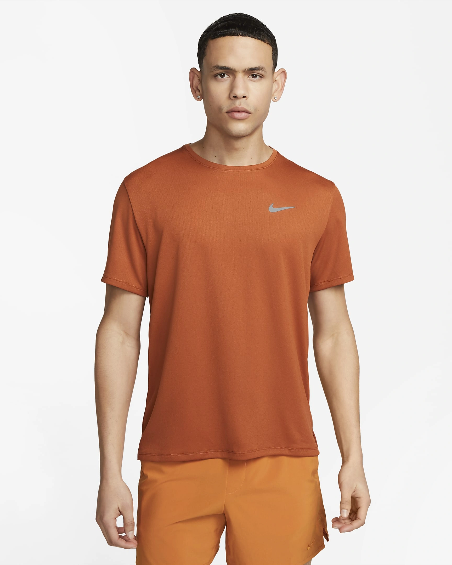 Nike Men Dri-FIT UV Miler Short-Sleeve Running Top-L-246-1