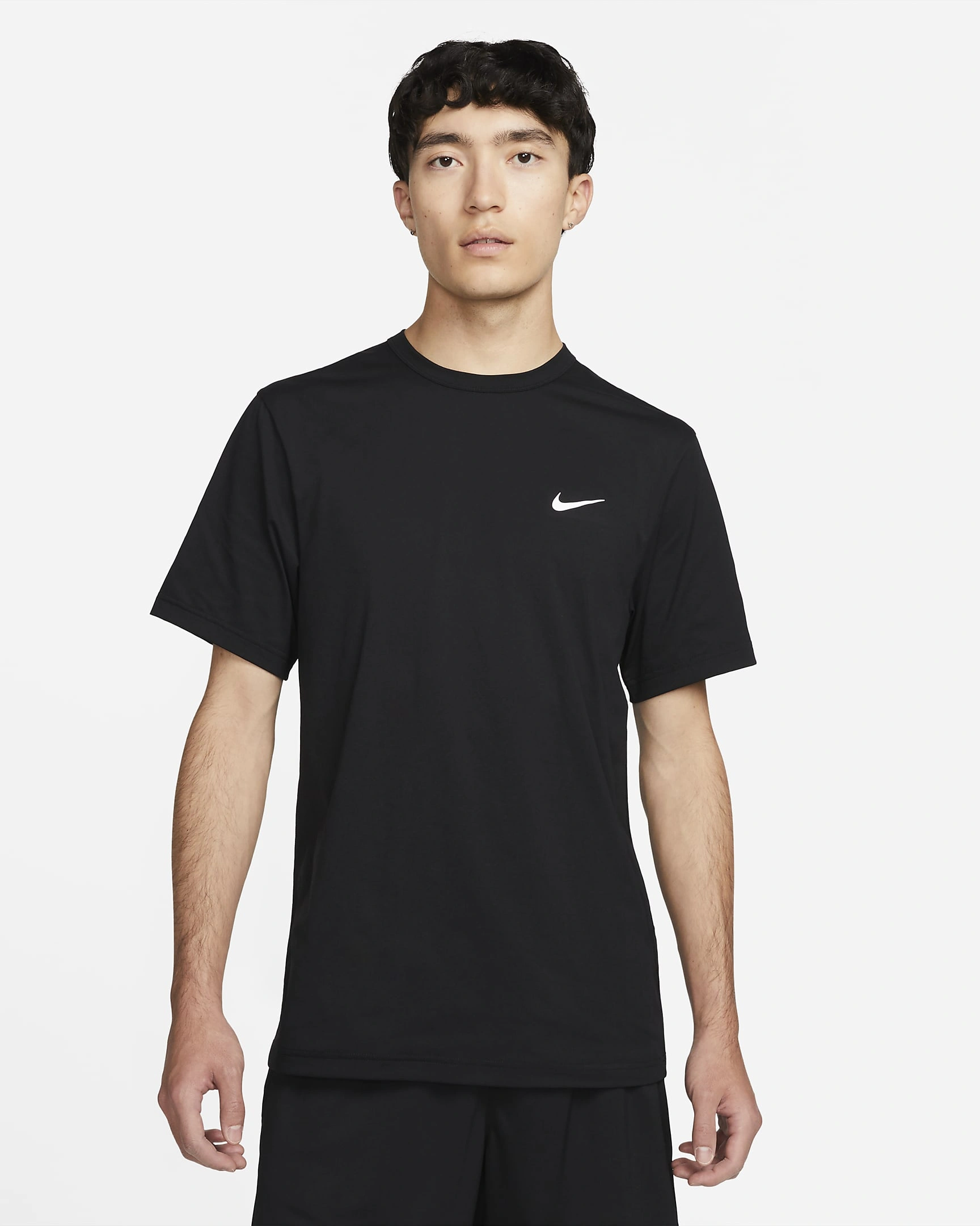 Nike Men Dri-Fit Uv Hyverse Short-Sleeve Fitness Top-010-L-1