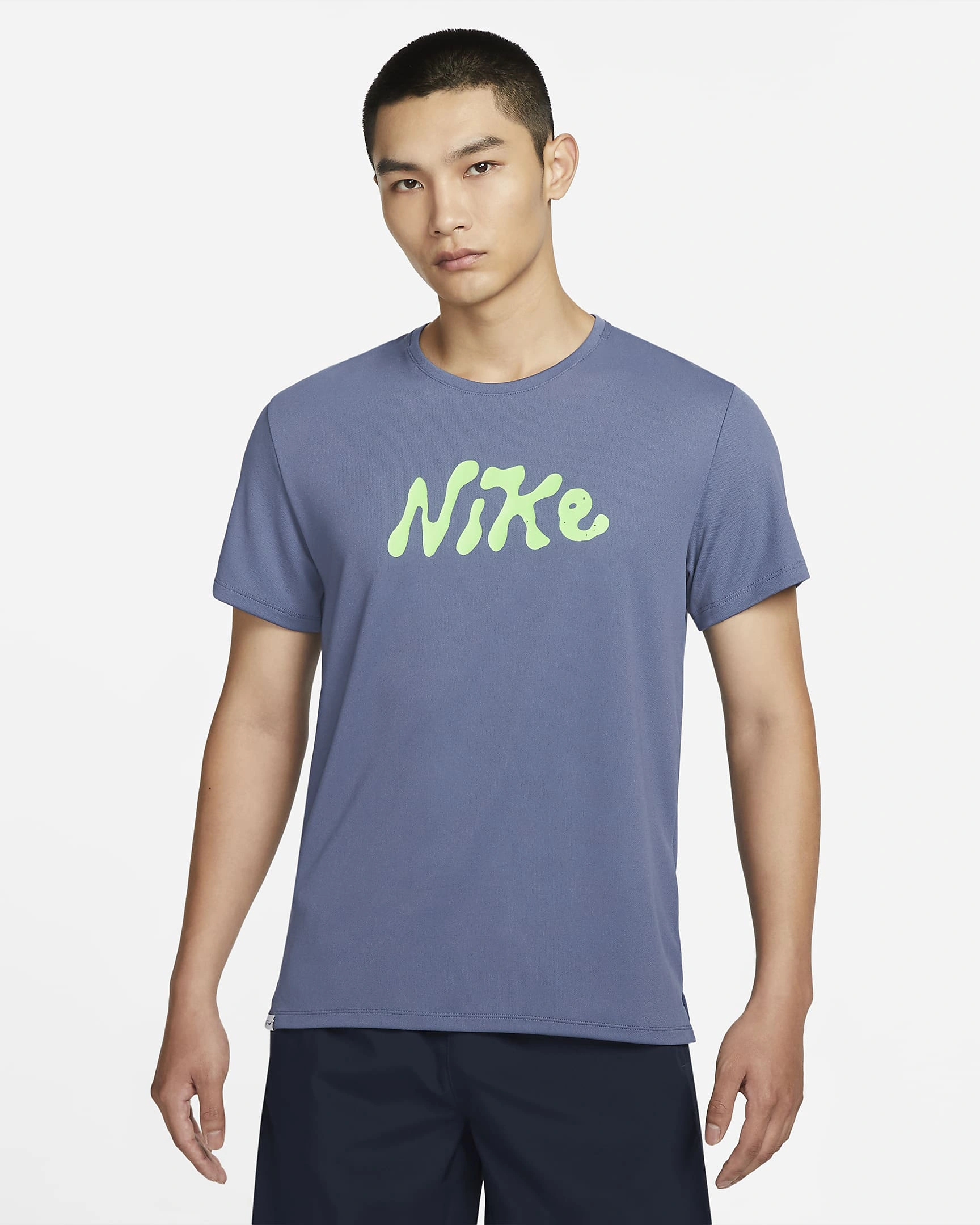 Nike Dri-FIT UV Miler Studio '72 Men's Short-Sleeve Running Top - Breathable &amp; Sun-Protective for Warm-Weather Runs-491-L-1