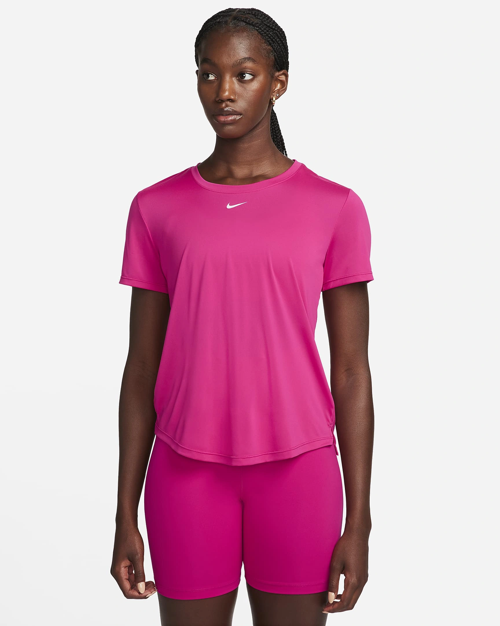 Nike Dri-FIT One Women's Standard-Fit Short-Sleeve Top - Comfortable and Versatile Athletic Wear for All Your Workouts-615-L-1