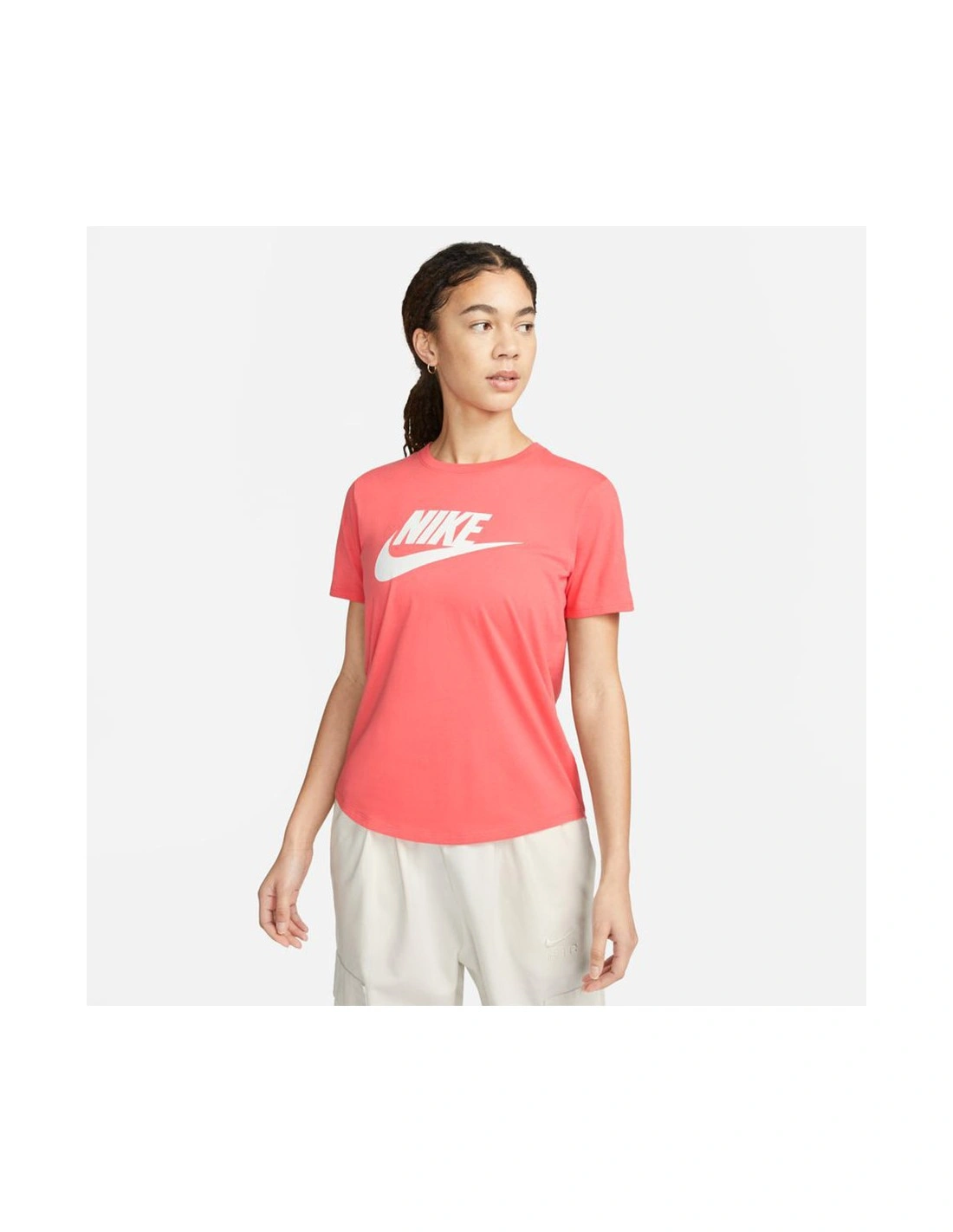 Nike Women's Sportswear Essentials Logo T-Shirt - Stylish and Comfortable Casual Wear for Active Women-L-894-1