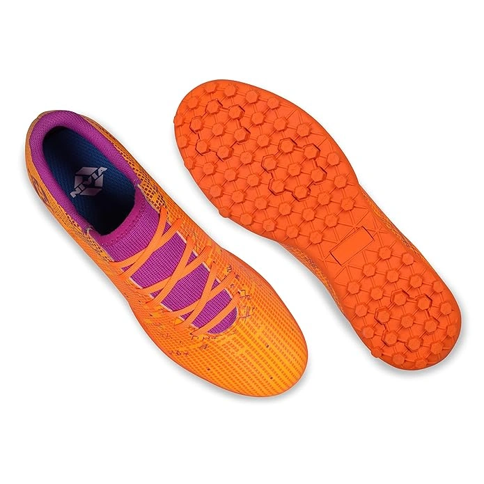 Nivia Rabona 2.0 Turf Football Shoes -NEON ORANGE/F.FUCHSIA-11-5