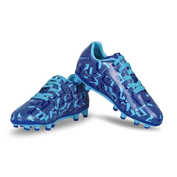 Nivia Encounter 10.0 Football Studs for Kids - Comfortable and Durable Football Shoes for Young Players-ROYAL BLUE-S11-3