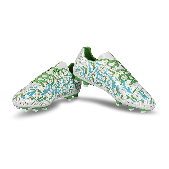 Nivia Encounter 10.0 Football Studs for Men - Advanced Design for Maximum Agility and Comfort on the Field-WHITE-10-1