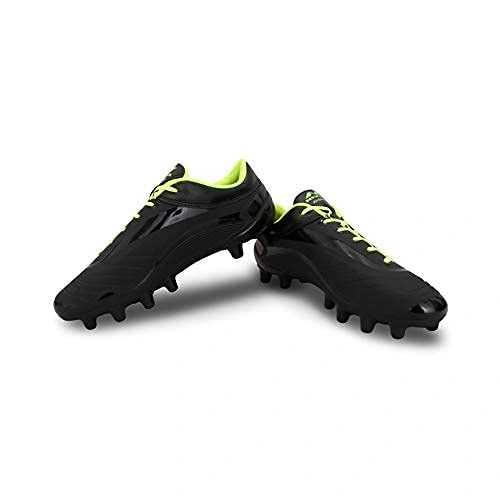 Nivia 1229BK Airstrike Football Studs for Men - Lightweight and Durable Football Shoes for Optimal Performance-BLACK-GREEN-10-1