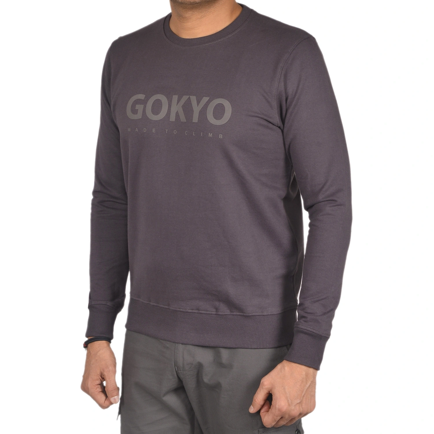 Kaza Sweatshirt -Dark Grey-M-2