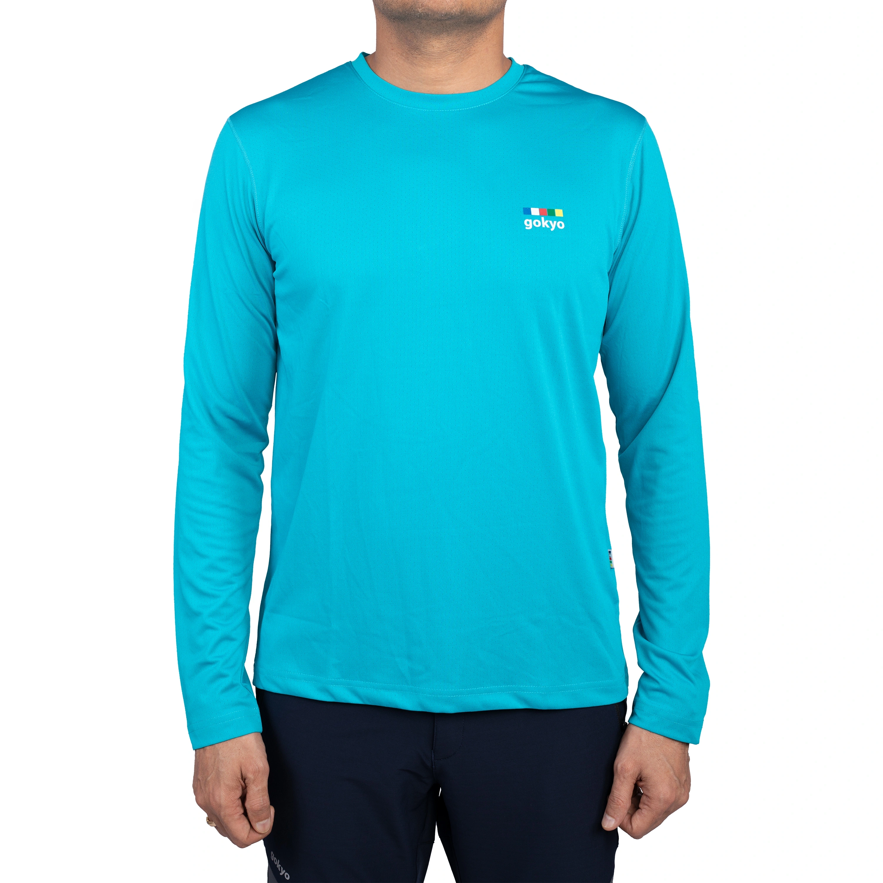 Kailimpong Outdoor &amp; Multipurpose Dry-Fit T-shirt: Lightweight and Breathable Shirt for Indoor and Outdoor Activities-Blue-S-1