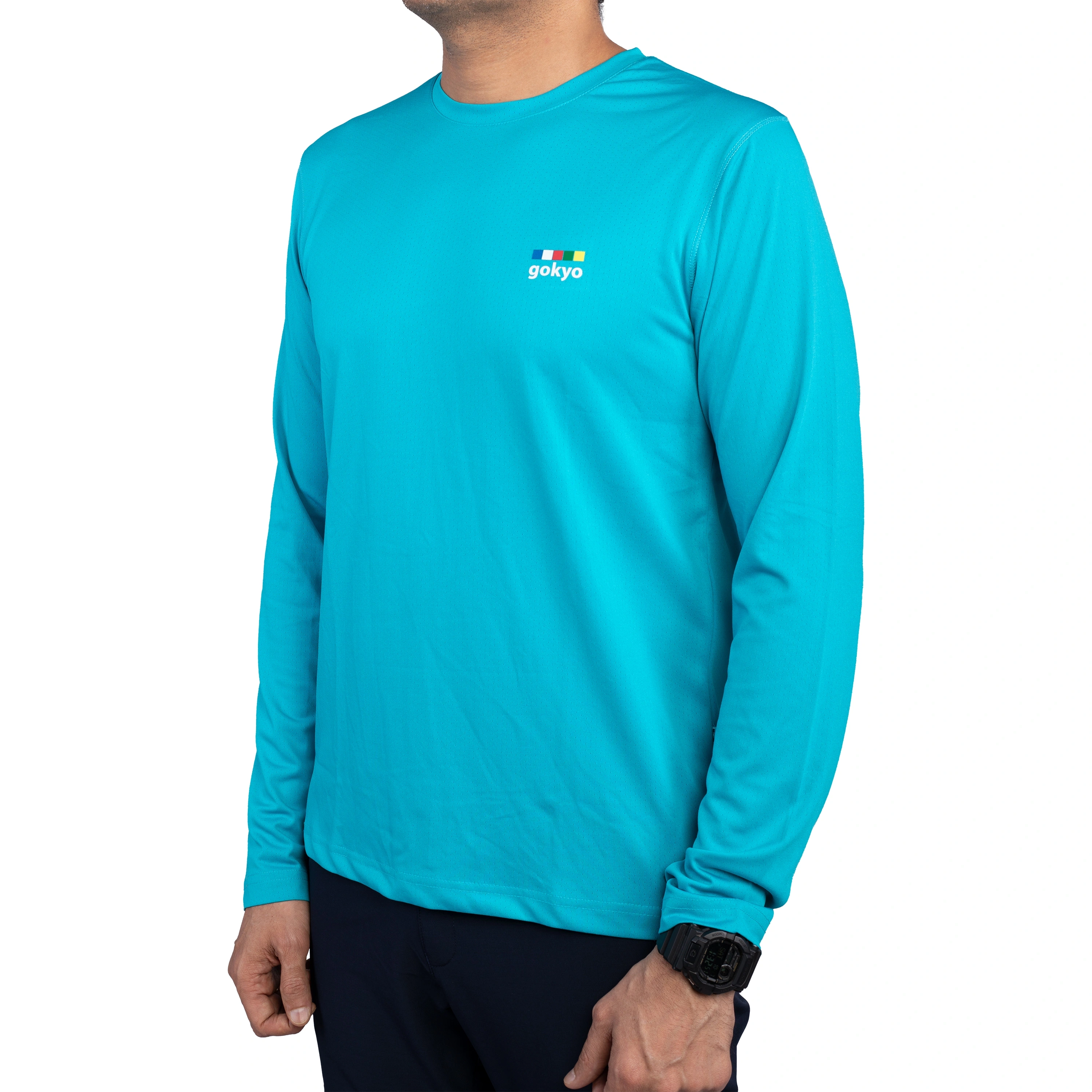 Kailimpong Outdoor &amp; Multipurpose Dry-Fit T-shirt: Lightweight and Breathable Shirt for Indoor and Outdoor Activities-Blue-S-5