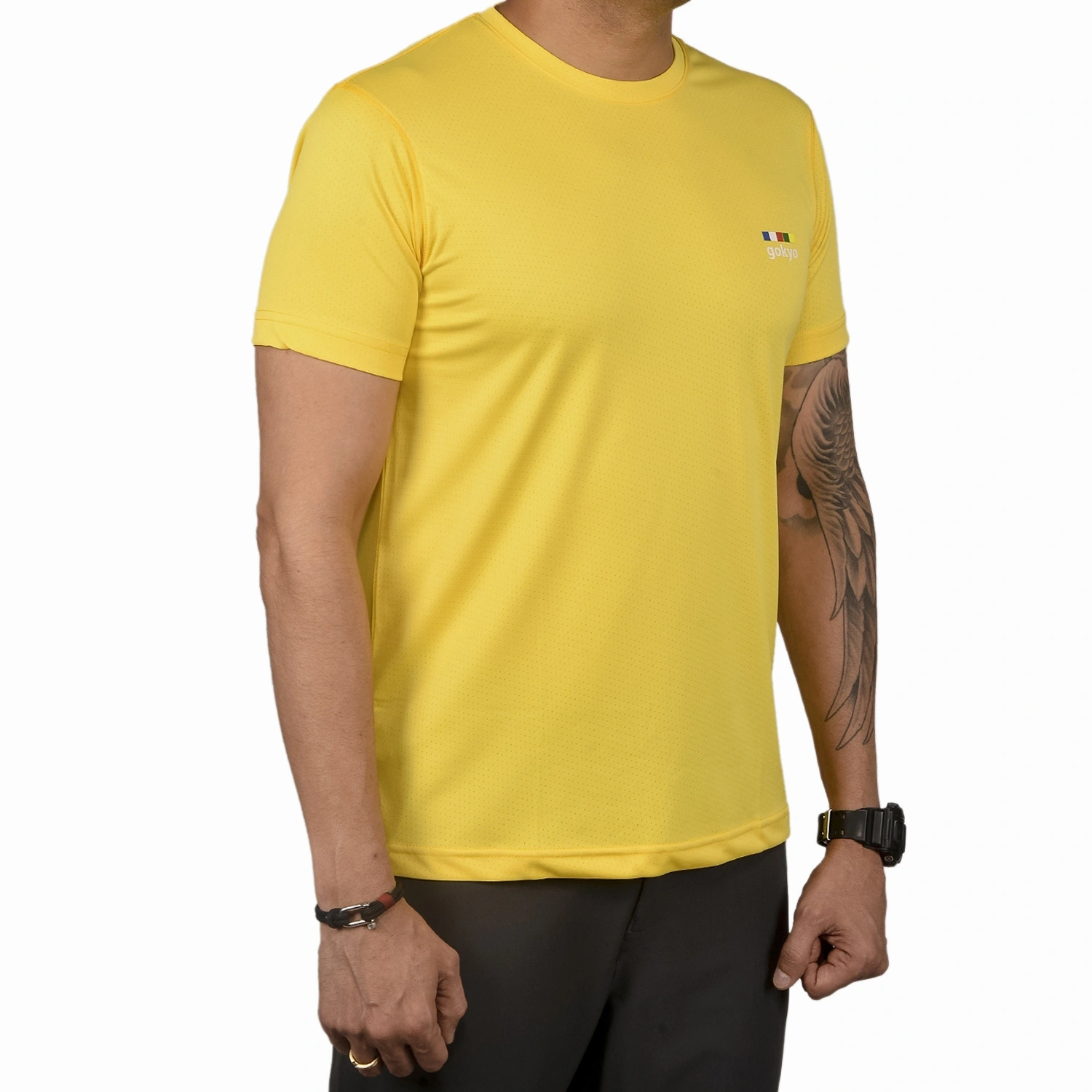 Kalimpong Activewear DryFit T-shirt: Lightweight and Breathable Performance Shirt for Active Men and Women-XS-Lemon Yellow-3