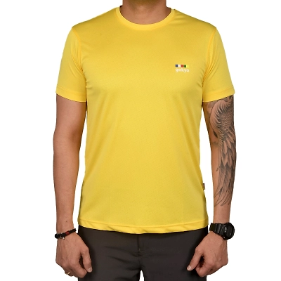 Kalimpong Activewear DryFit T-shirt: Lightweight and Breathable Performance Shirt for Active Men and Women-Lemon Yellow-S-1