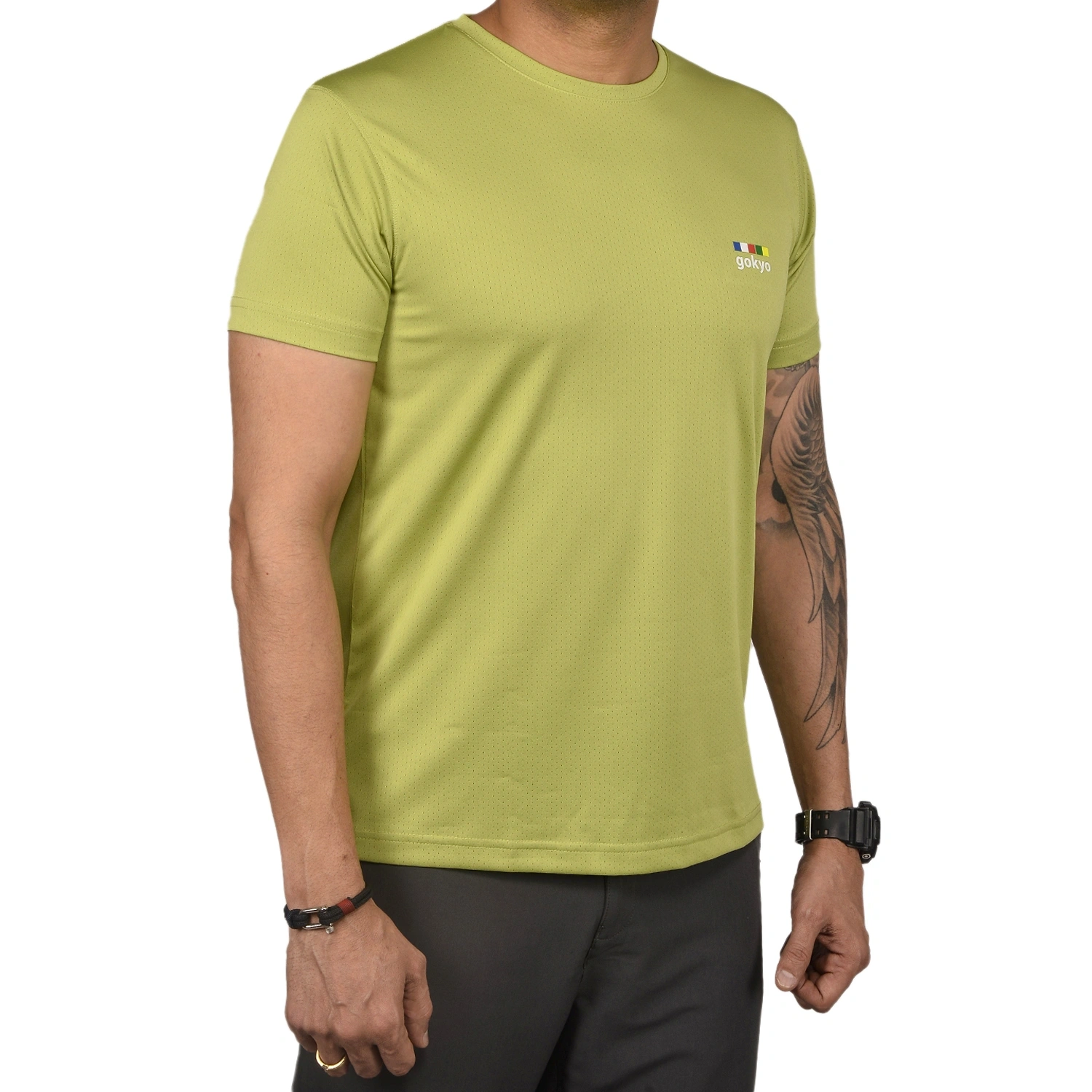 Kalimpong Activewear DryFit T-shirt: Lightweight and Breathable Performance Shirt for Active Men and Women-Green-XS-3