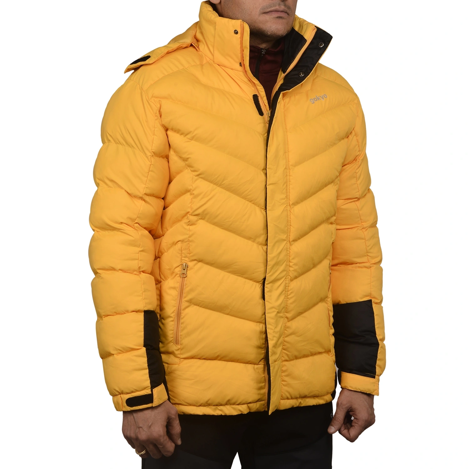 K2 Survivor Down Jacket for Men: Stylized Functionality for Extreme Cold Weather Expeditions (Up to -20°C)-S-Yellow-1