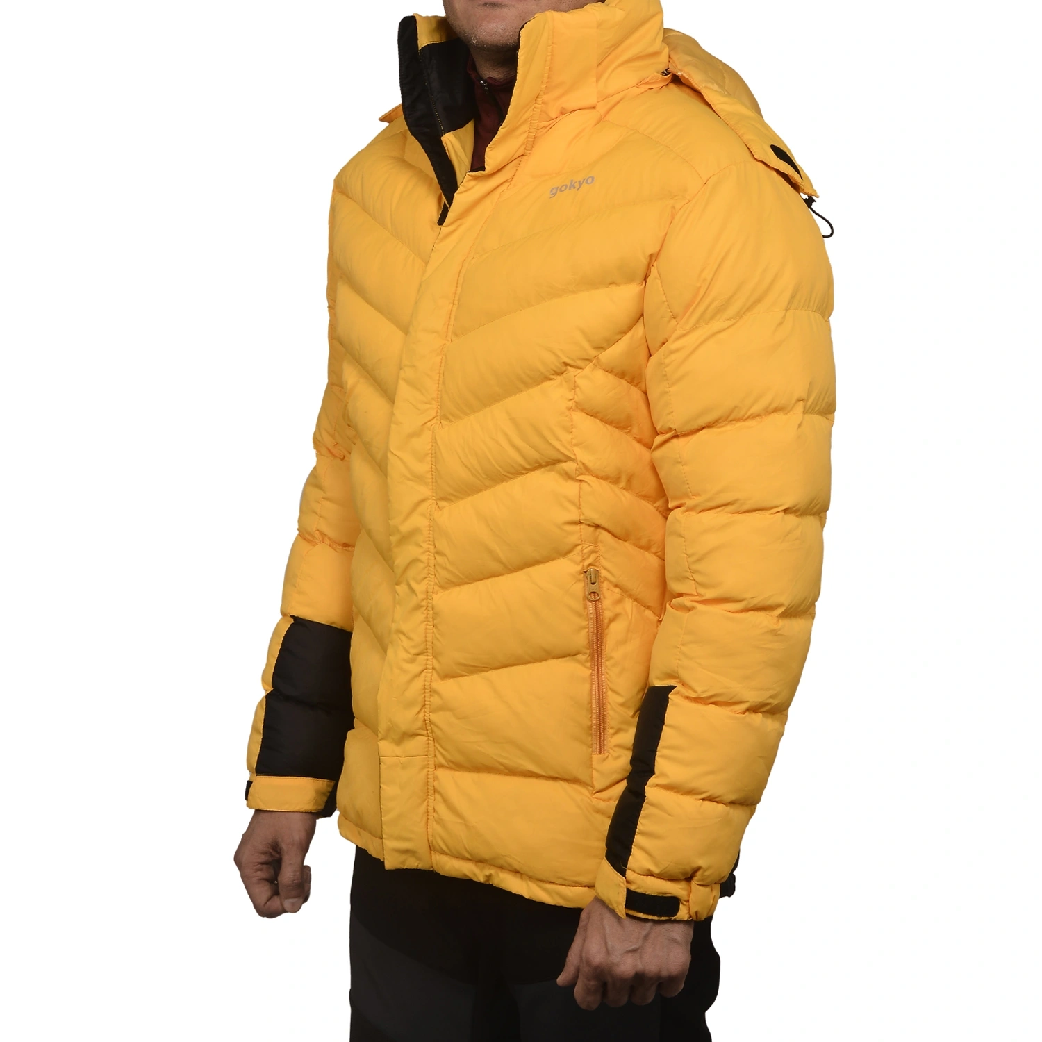 K2 Survivor Down Jacket for Men: Stylized Functionality for Extreme Cold Weather Expeditions (Up to -20°C)-L-Yellow-2