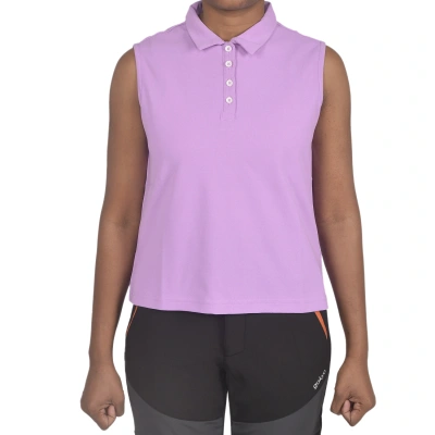 Kalimpong Women's Sleeveless T-shirt with Stylish Collar: Breathable and Ultralight Activewear for Women