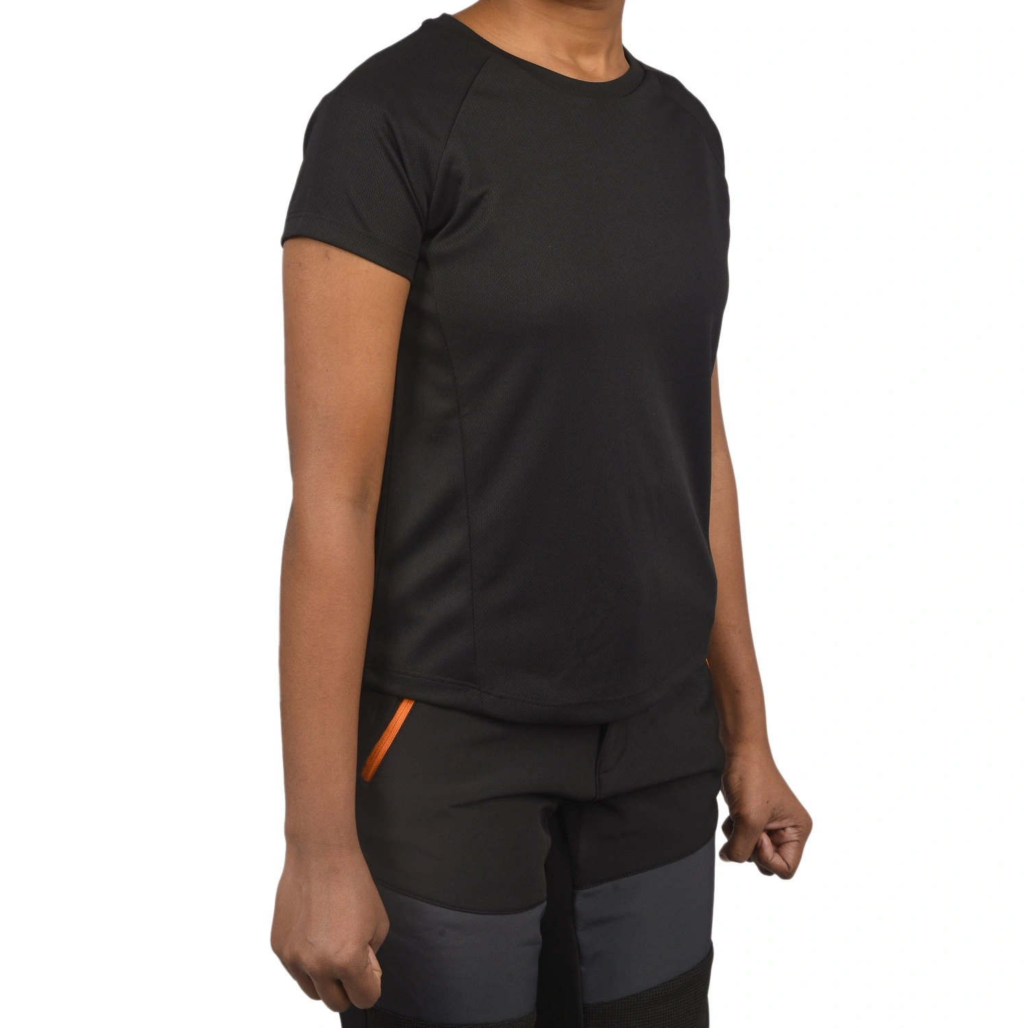 Comrade Women's Running T-Shirt -L-Black-3