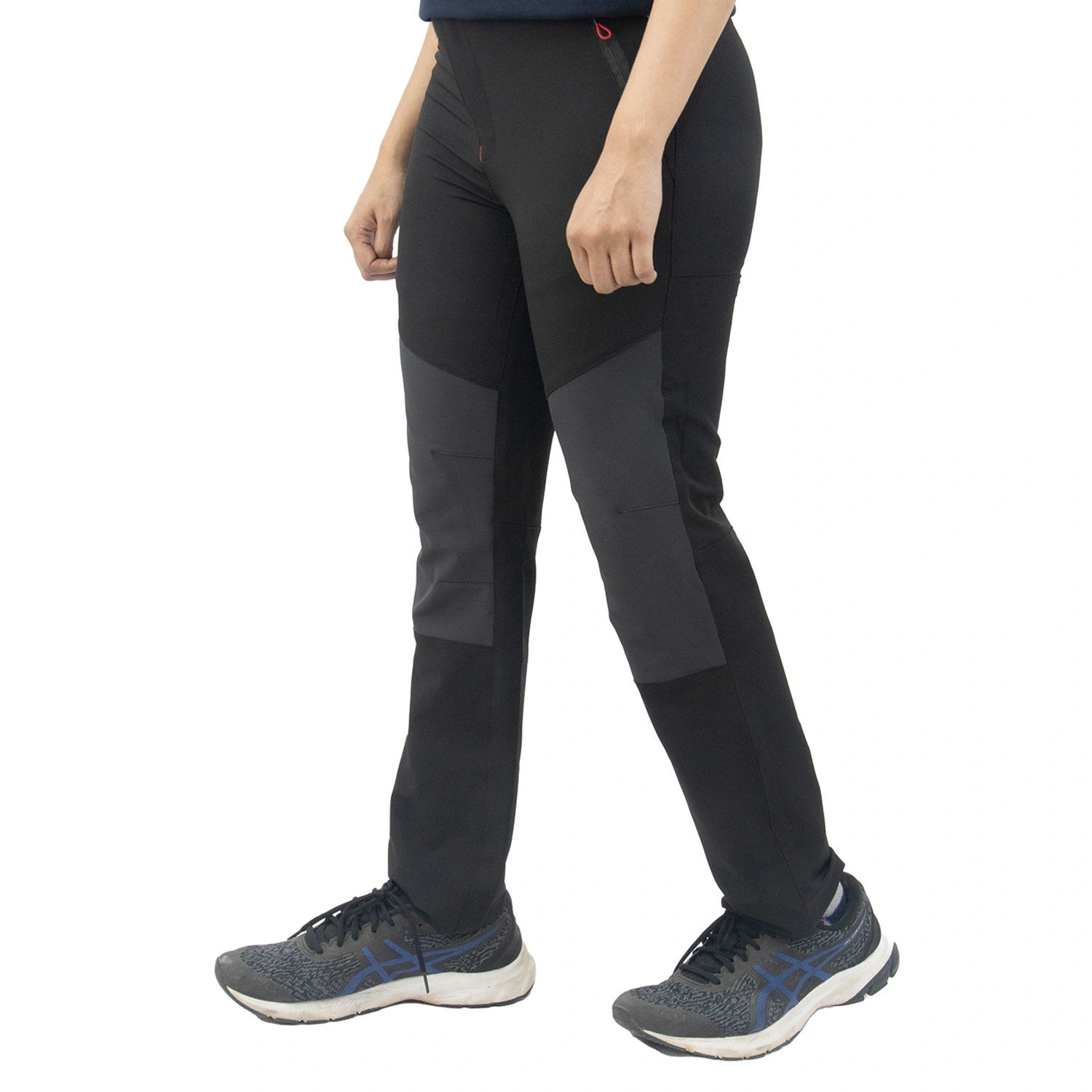 Manali All Weather Women's Trekking Pants: Comfortable and Durable Hiking Pants with 2-Way Stretch and Zippered Pockets-Black-30-5