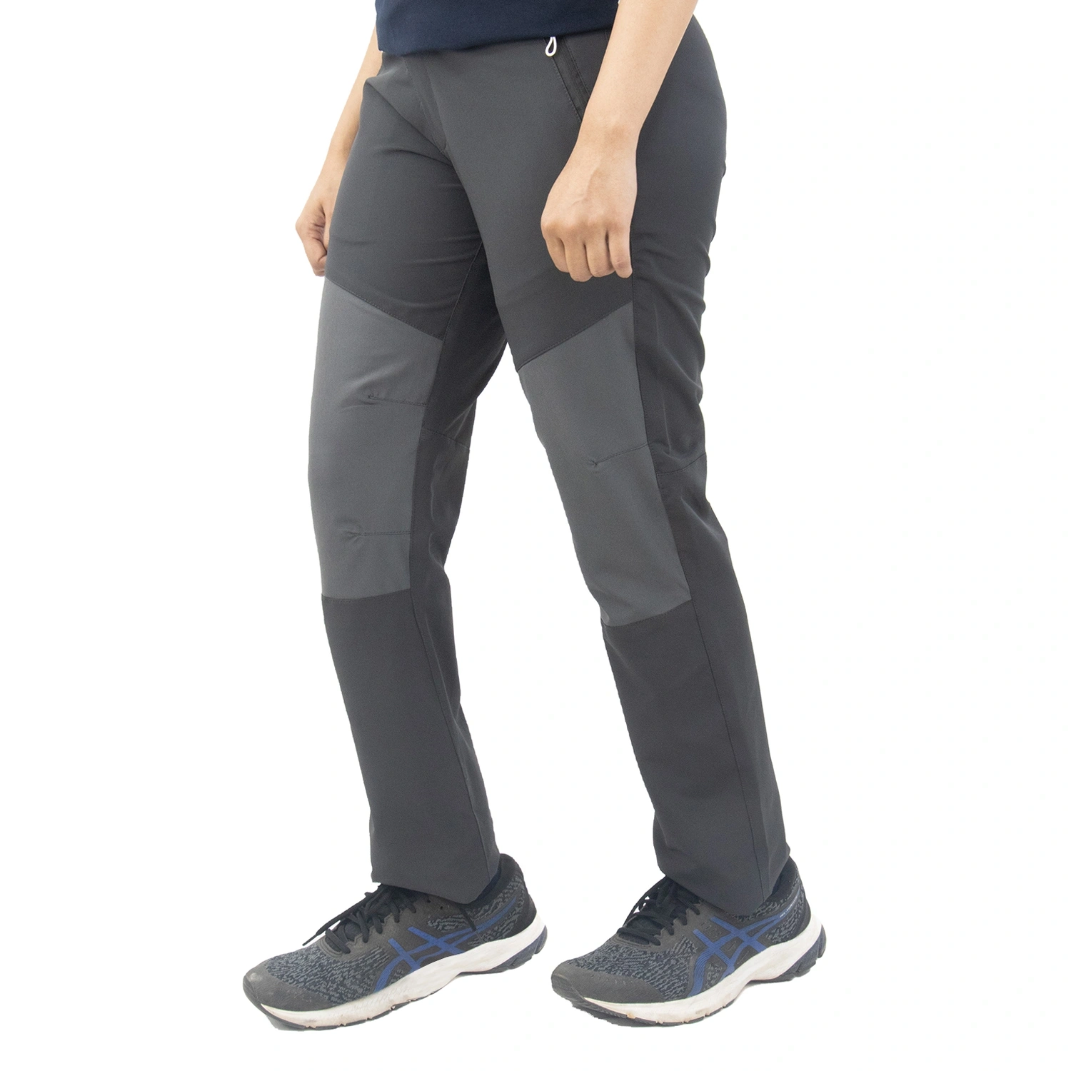 Manali All Weather Women's Trekking Pants: Comfortable and Durable Hiking Pants with 2-Way Stretch and Zippered Pockets-30-Charcoal-5