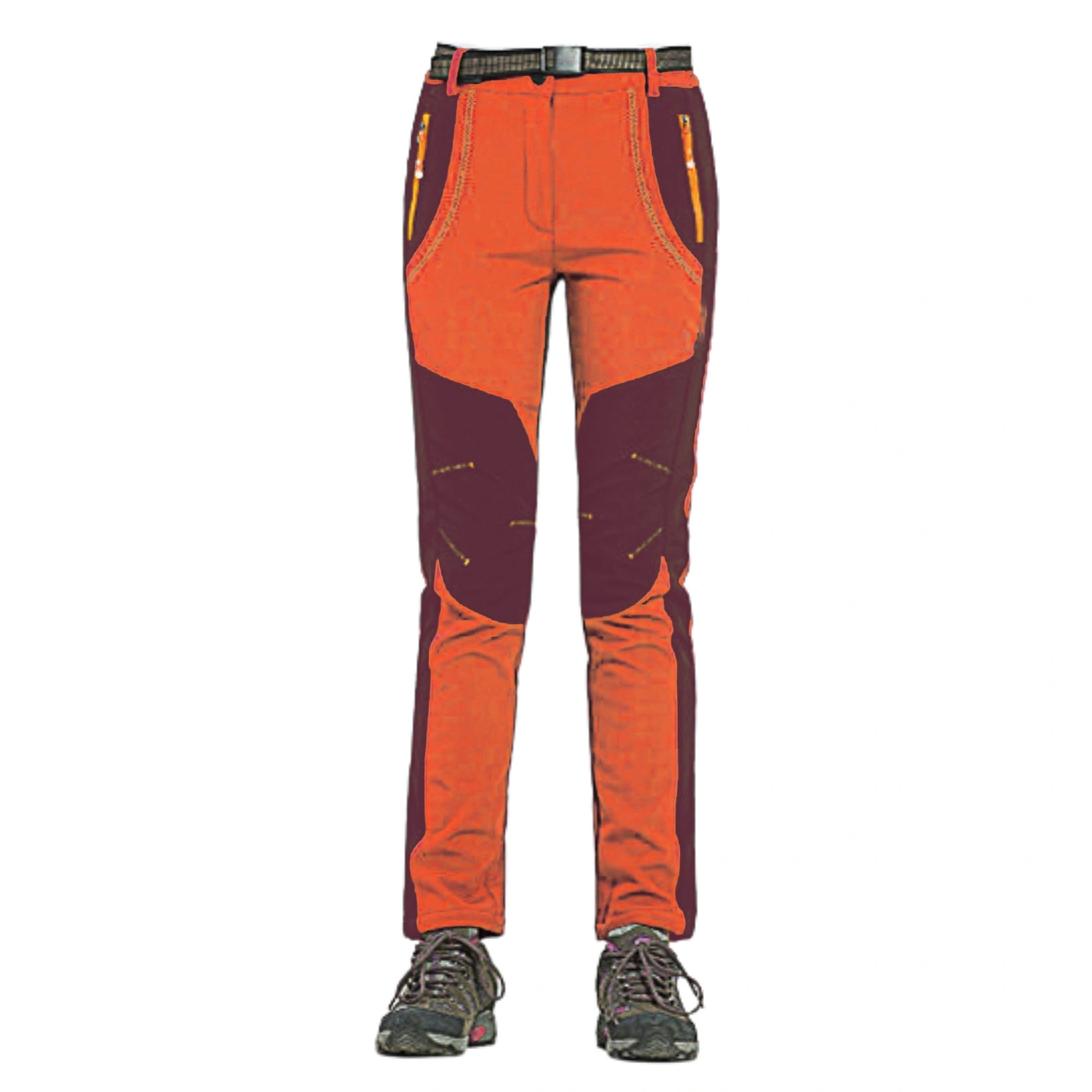 K2 Cold Weather Women's Trekking &amp; Outdoor Pants: Windproof and Water-Resistant Pants with Bonded Fleece Insulation for Extreme Cold-Orange-28-1