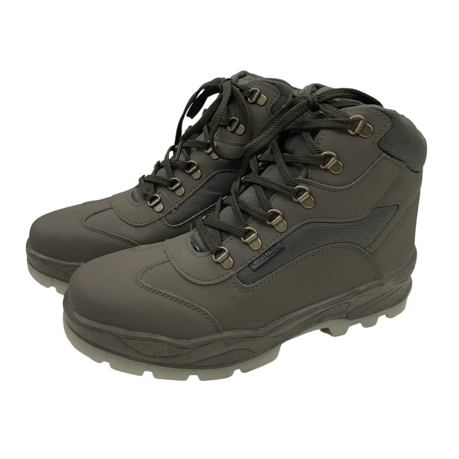 Trekking Shoes - Mid Ankle: Sturdy Hiking Boots with Best Grip Sole for Challenging Terrain and Winter Adventures-UK 9-Olive-1