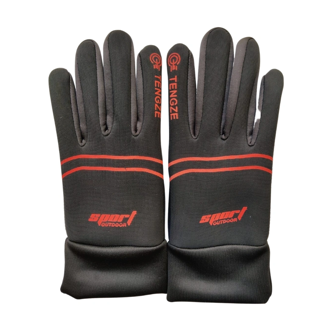 Kaza Cold Weather Windproof Gloves with Touchscreen Compatibility for Staying Warm and Connected All Winter Long-Red-1