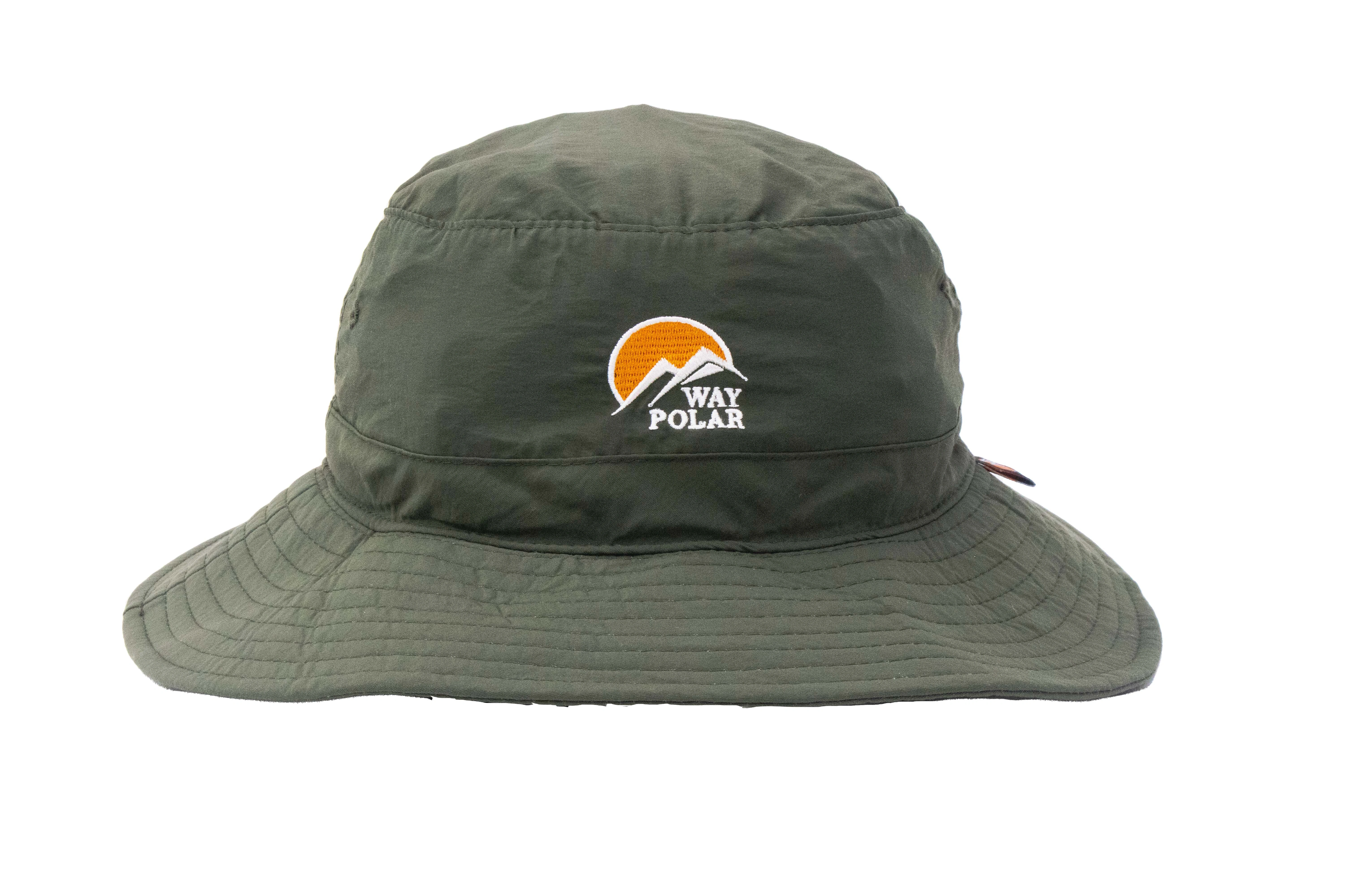 Kaza Sun Hat: Ultralight, Foldable, Dry-Fit Sun Hat with Built-In Pouch for Convenient Storage and Travel-Olive-1