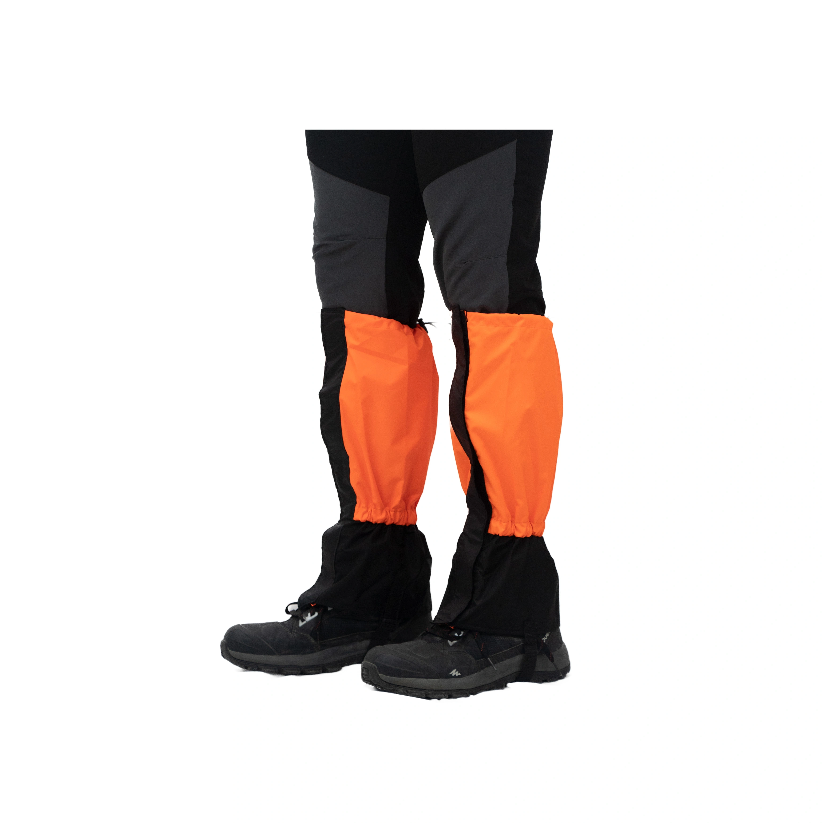 Kaza Shoe Gaiters: Waterproof and Breathable Gaiters for Hiking and Backpacking to Keep Your Feet Dry and Protected-Orange-3