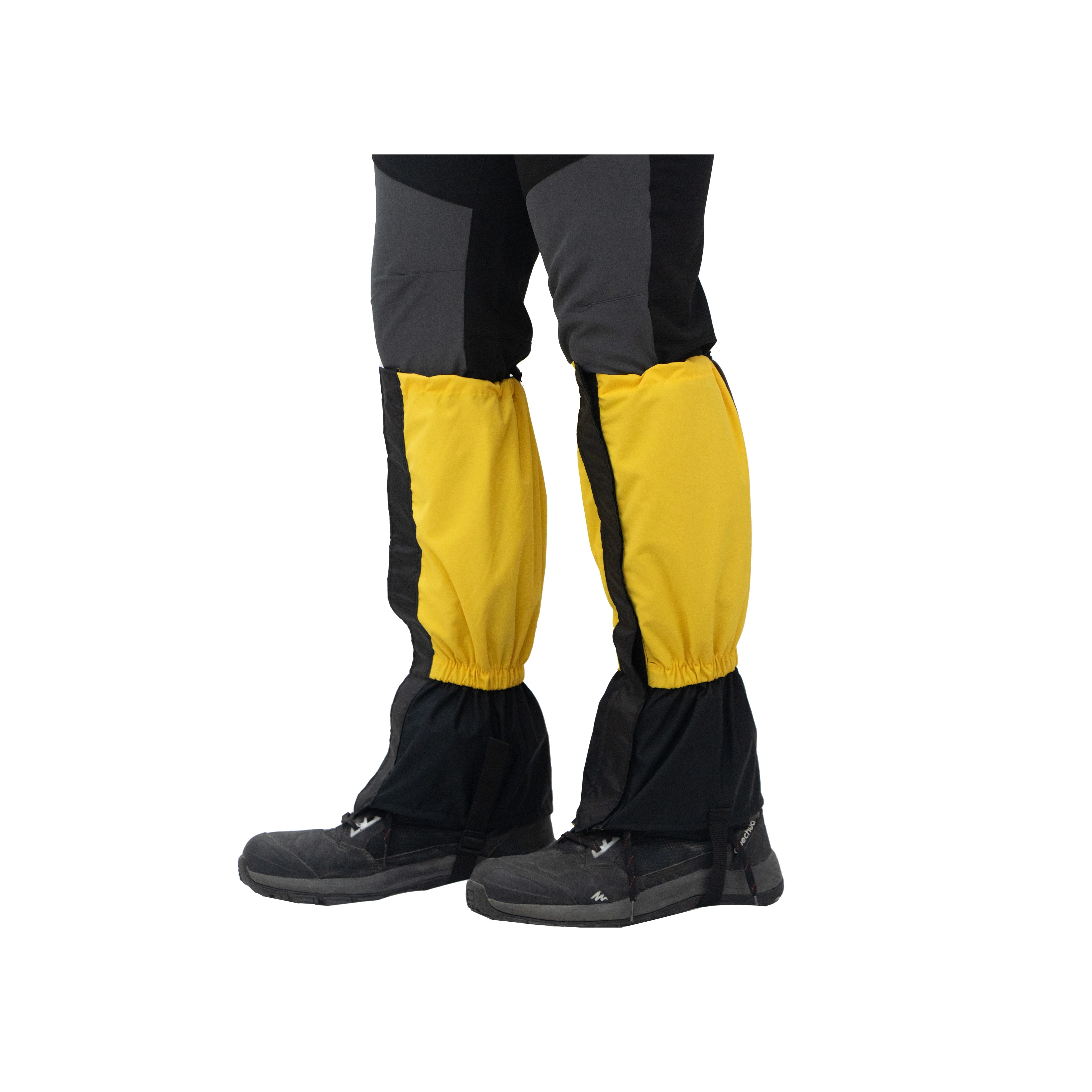 Kaza Shoe Gaiters: Waterproof and Breathable Gaiters for Hiking and Backpacking to Keep Your Feet Dry and Protected-Yellow-3