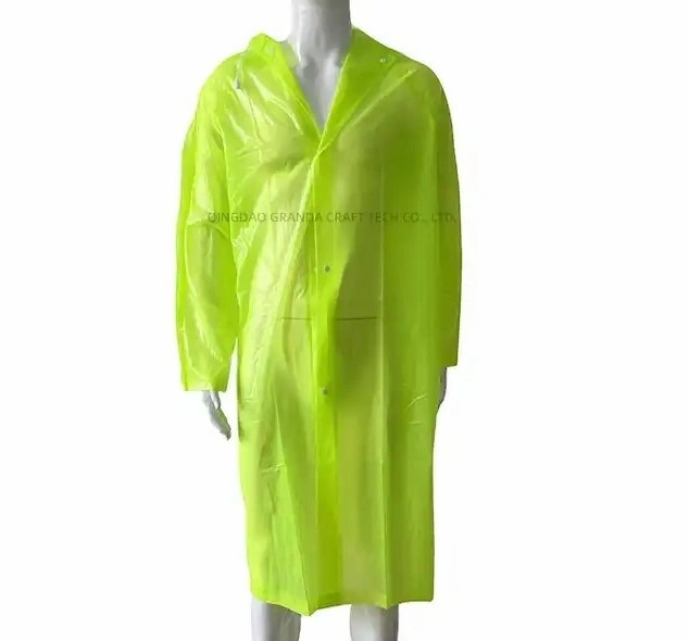 Poncho with Buttons -Green-1