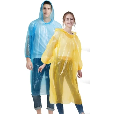 Disposable Poncho: Emergency Rain Gear for Unexpected Downpours - Lightweight and Compact for Easy Storage