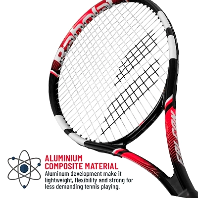 Babolat Falcon Tennis Racquet (Strung): Lightweight Graphite Racquet for Beginner and Novice Tennis Players-RED/BLACK/WHITE-FS-5