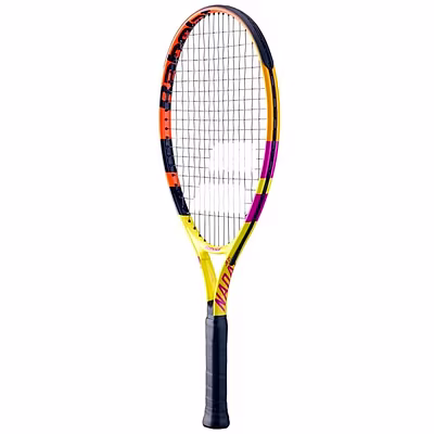 Babolat Nadal Junior 25 Tennis Racket: The Perfect Tennis Racquet for Young Players Who Aspire to be Like Rafael Nadal-YELLOW/ORANGE/PURPLE-25-5