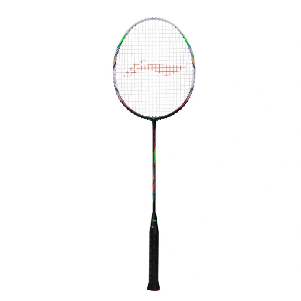 Li-Ning Challenger 15 Boost Strung Badminton Racquet - Superior Control and Power for All Levels of Badminton Players-BLACK/WHITE-FS-1