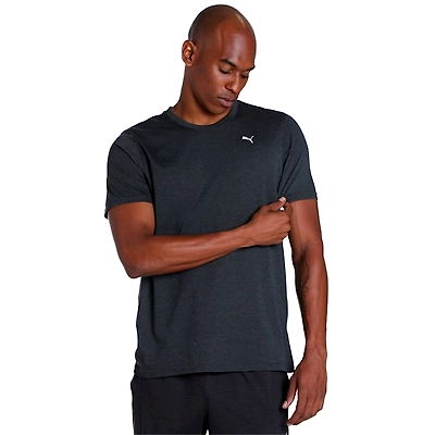 Puma Men's Performance Heather Training T-Shirt: Stay Cool and Dry During Intense Workouts with Moisture-Wicking Technology-XL-07-1