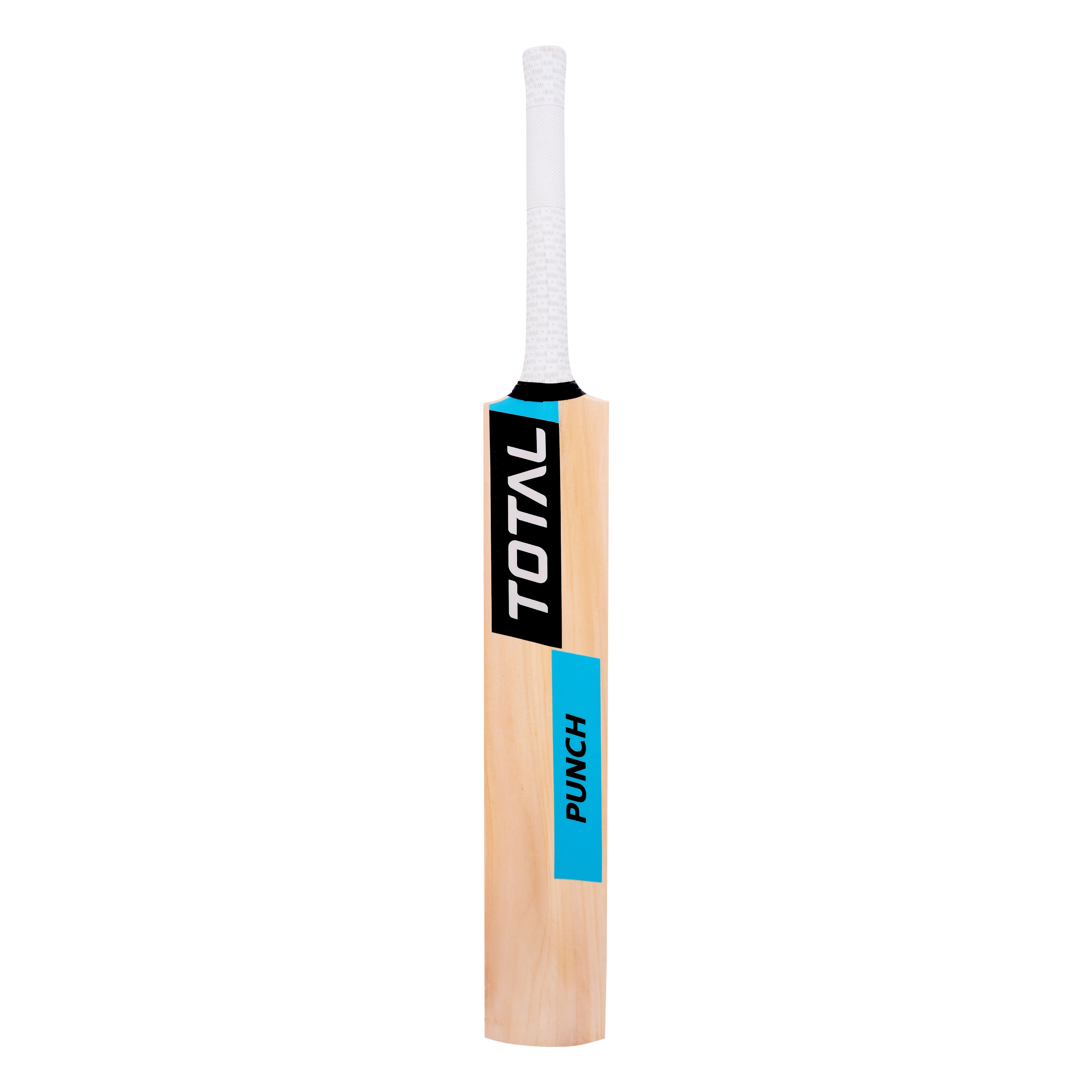 Total E/Punch Kashmir Willow Bat | Superb Balance &amp; Machine Knocked-NA-SH-1