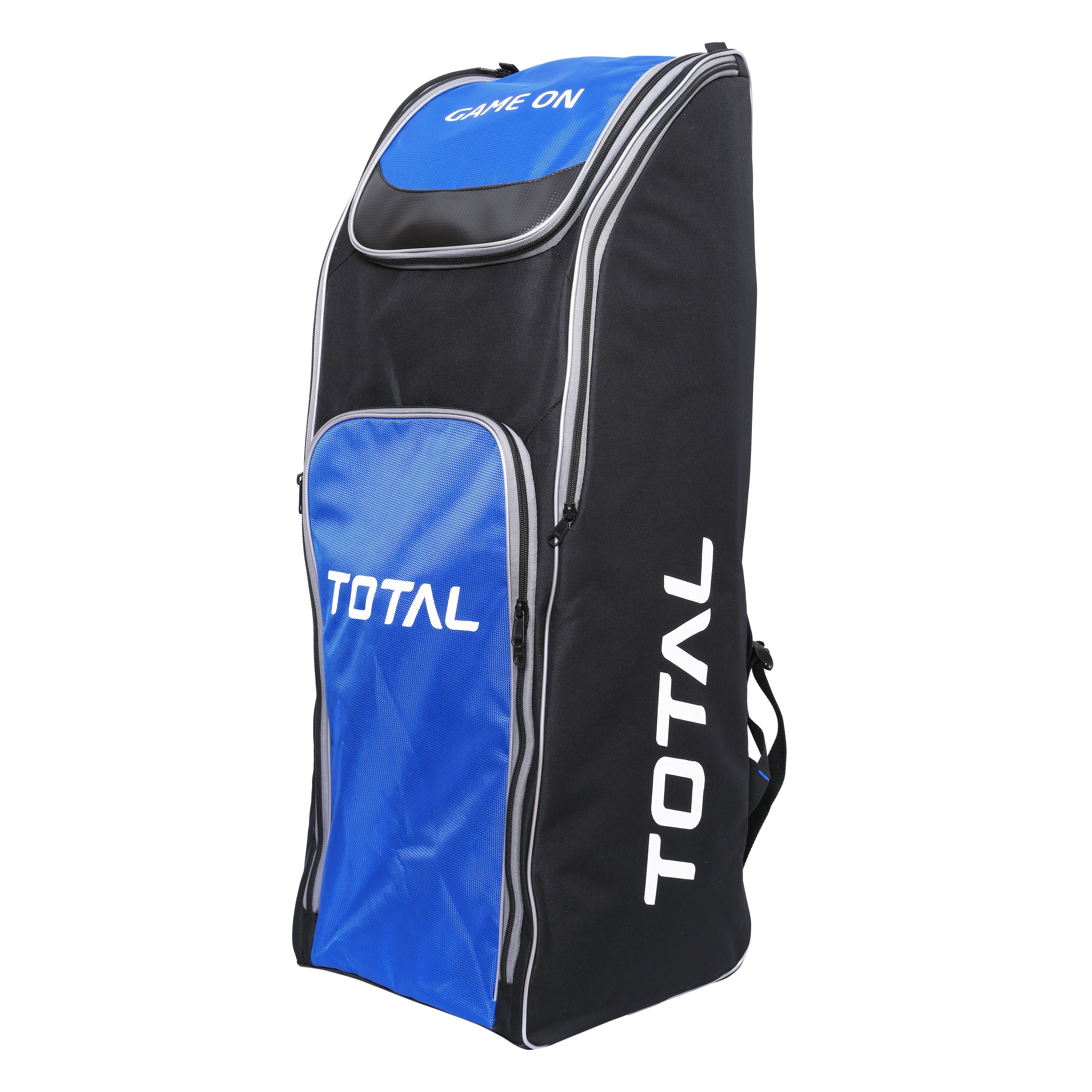 Total Pro Star Duffle Cricket Kit Bag | Durable, Water-Resistant with Multiple Compartments-BLUE-BLACK-.-3