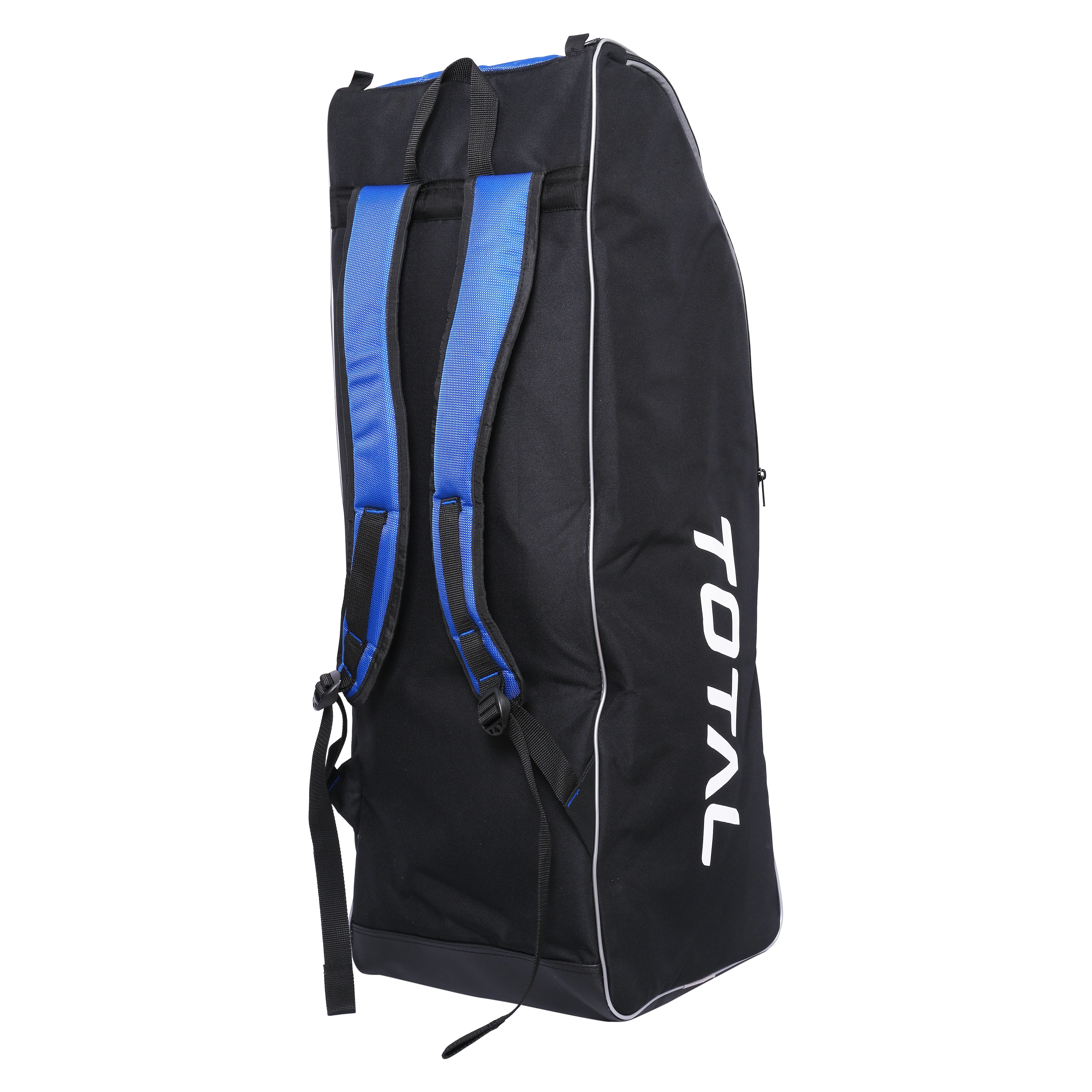 Total Pro Star Duffle Cricket Kit Bag | Durable, Water-Resistant with Multiple Compartments-BLUE-BLACK-.-5