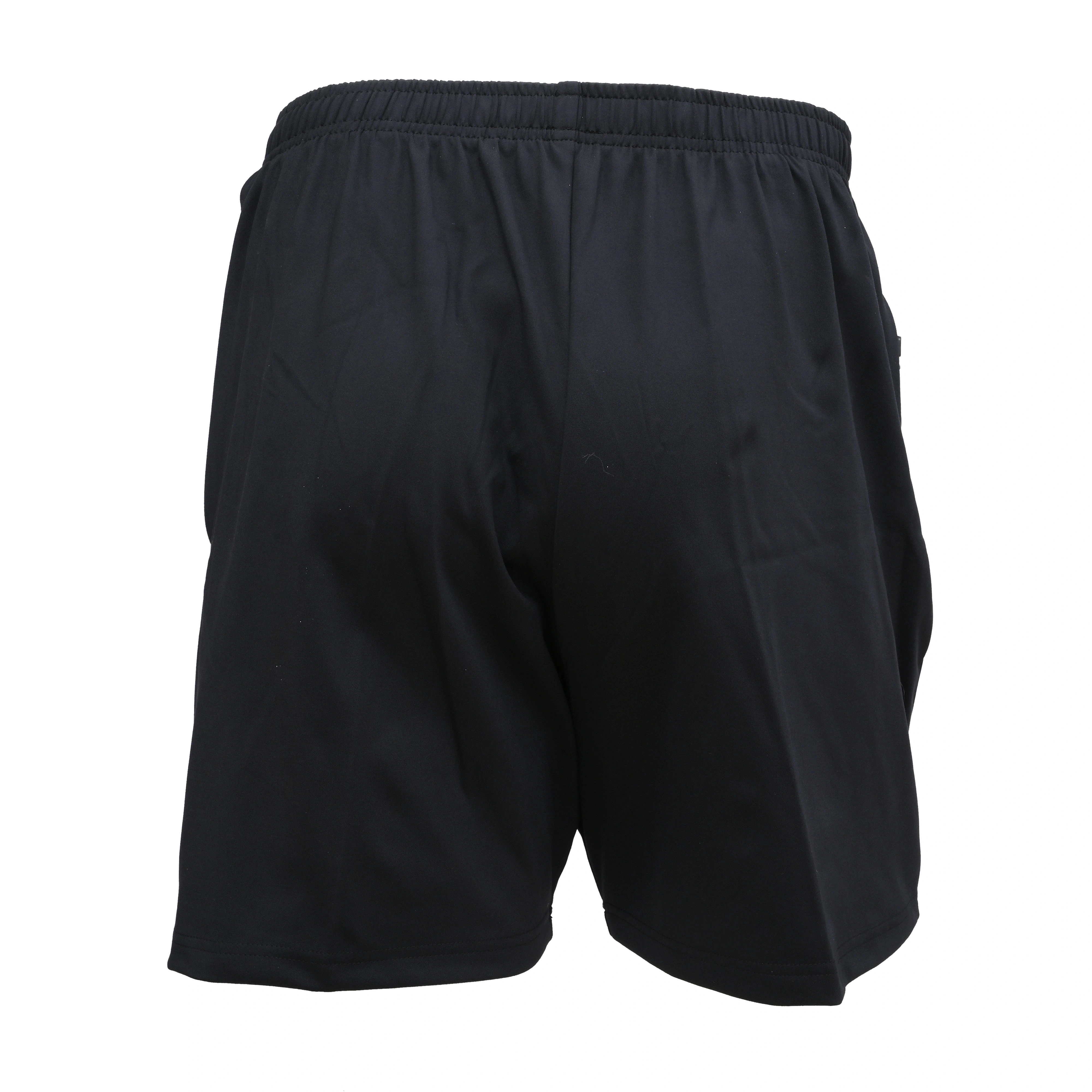 Total Men's Sports Shorts 8130 | Quick-Drying Fabric &amp; Zippered Pockets for Running-BLACK-L-5